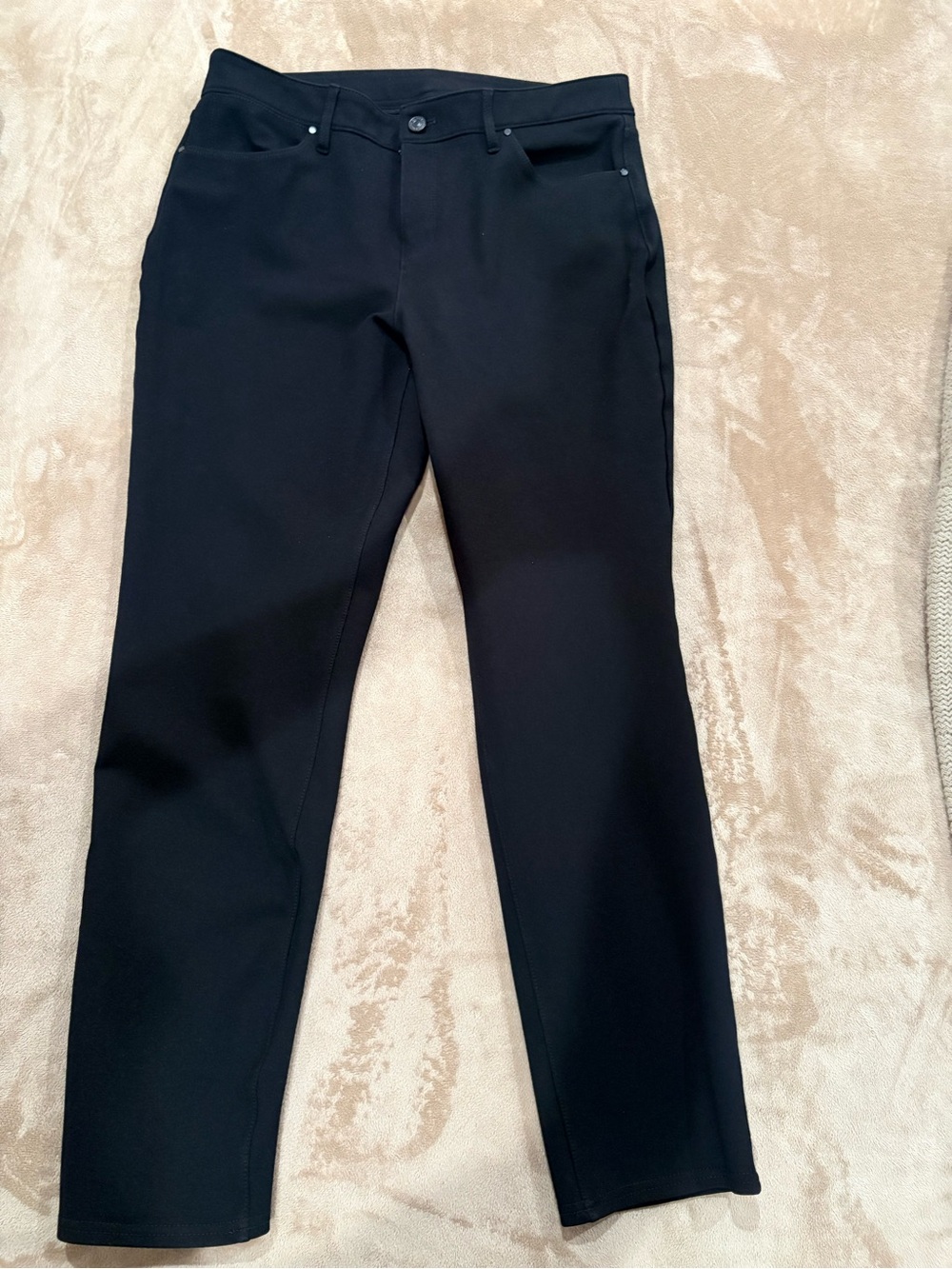 Chico's Women's Straight Leg Jeans in Black size 10 reg (1.5) Chicos